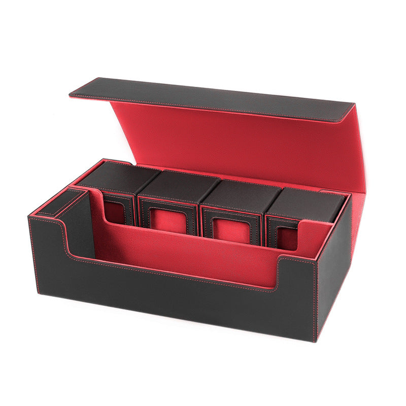 Leather Trading Card Storage Box – Holds 600+ Cards – view 3