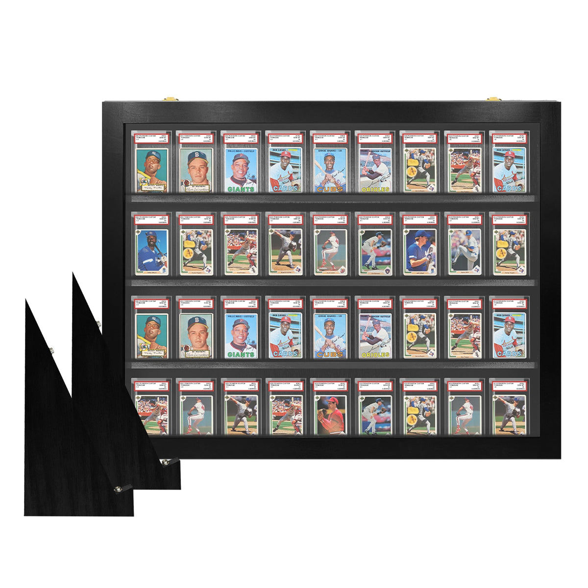 Graded Slab Tabletop Display Case with Legs – Half Table – view 7