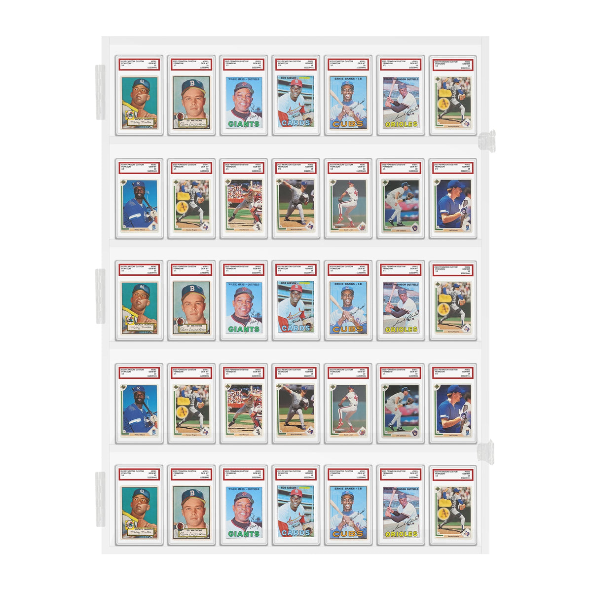 35 Graded Slab Fully Acrylic Wall Display Case