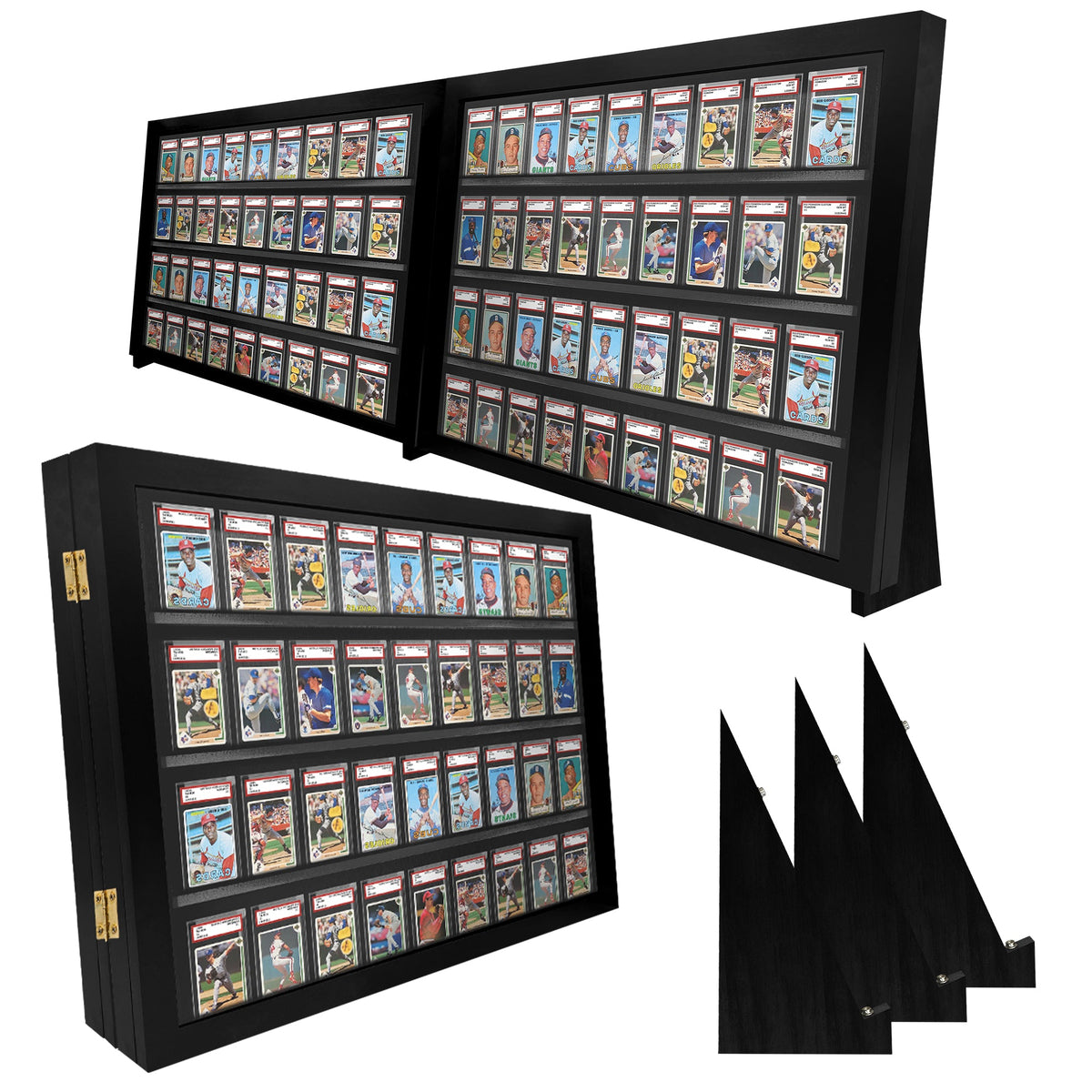 Graded Slab Tabletop Display Case with Legs – Full Table