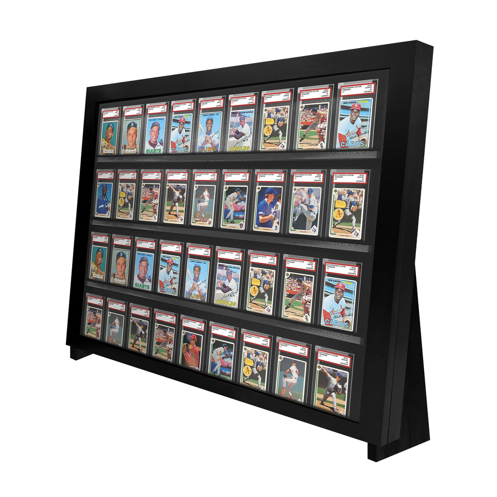 Graded Slab Tabletop Display Case with Legs – Half Table