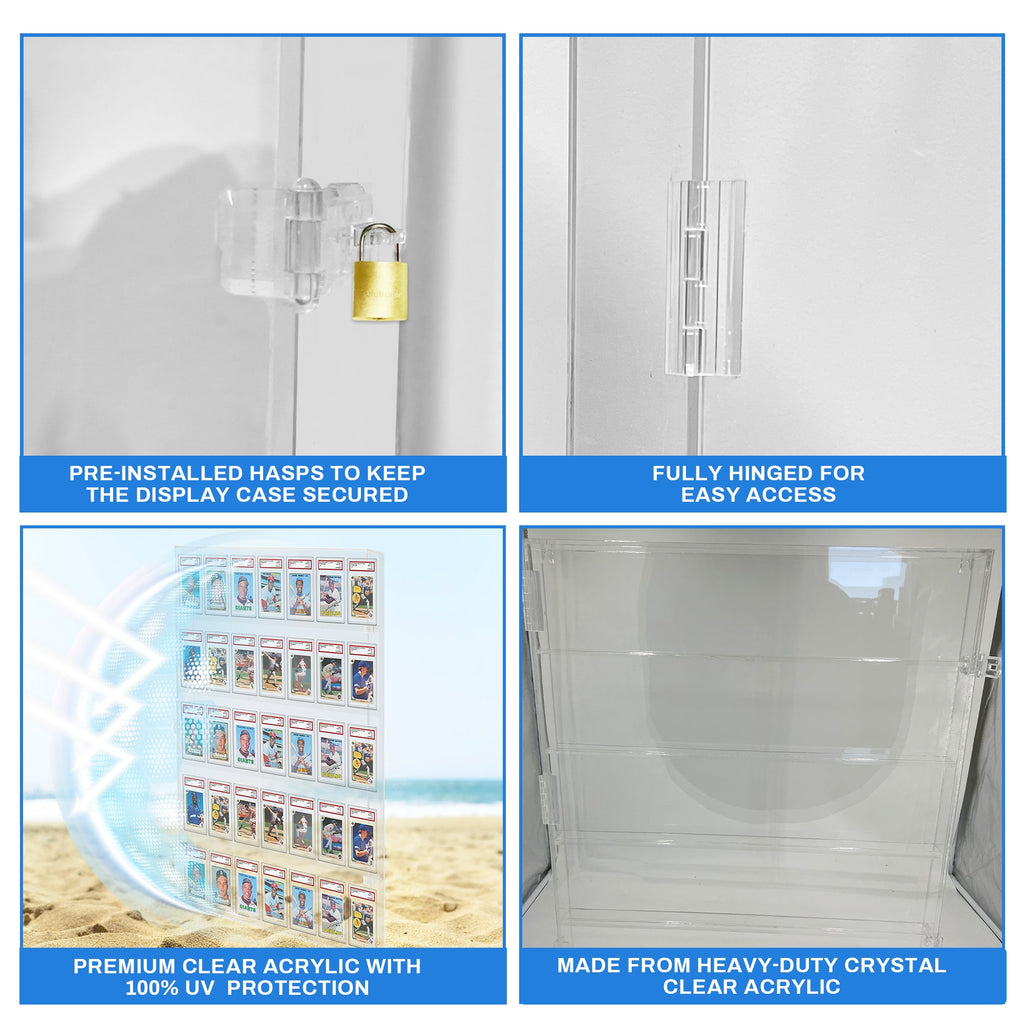 35 Graded Slab Fully Acrylic Wall Display Case – view 4