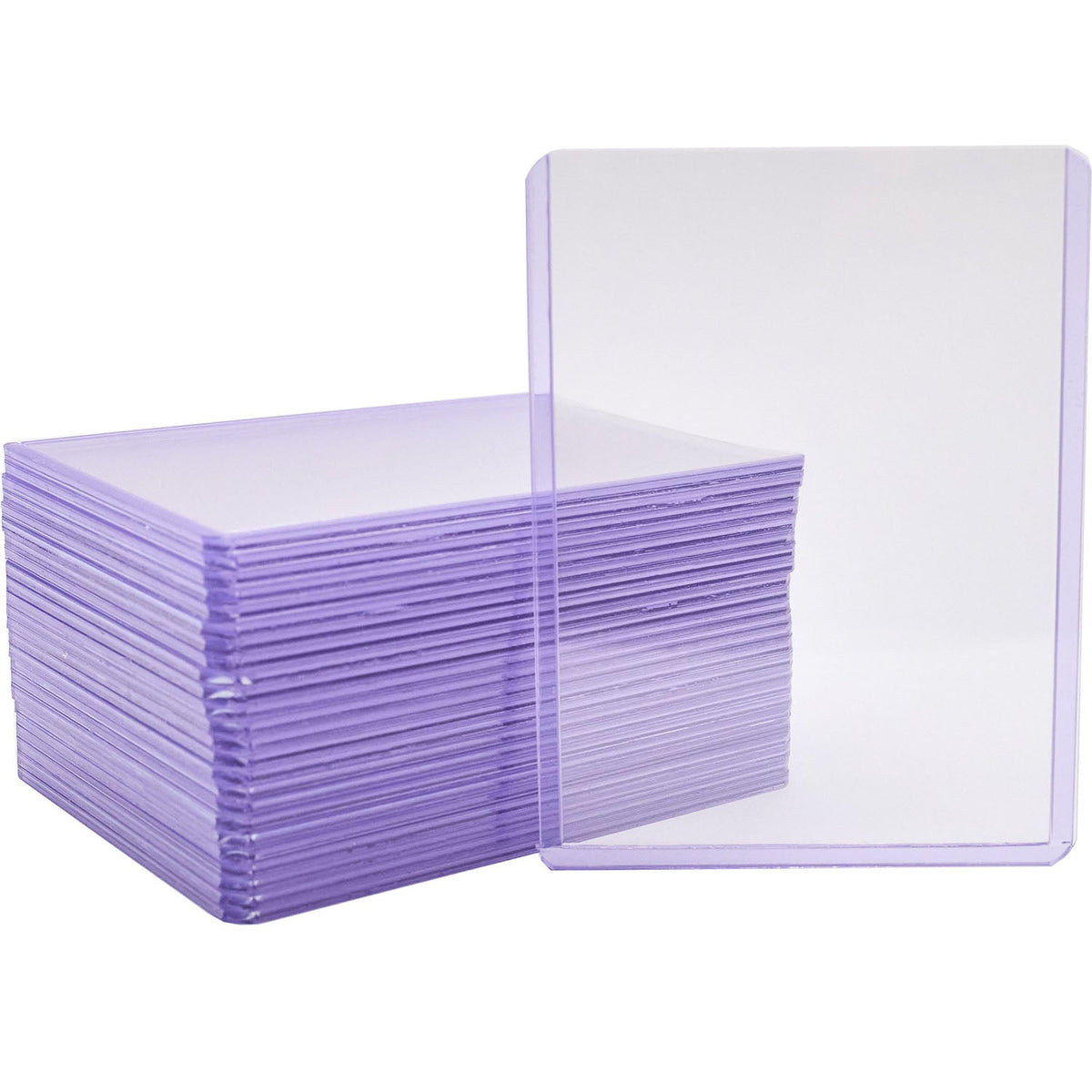 55pt Thick Card Toploaders – 3x4 Rigid Holders – view 2