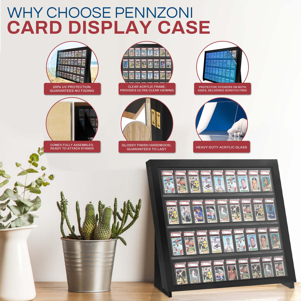 Graded Slab Tabletop Display Case with Legs – Half Table – view 3
