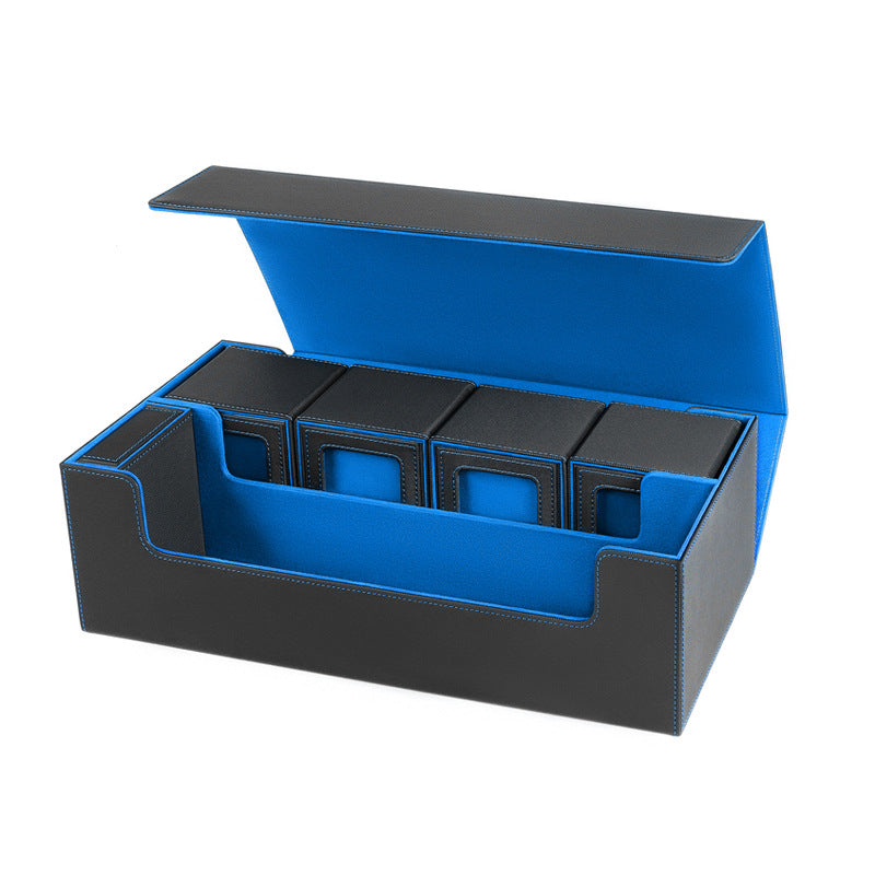 Leather Trading Card Storage Box – Holds 600+ Cards – view 2