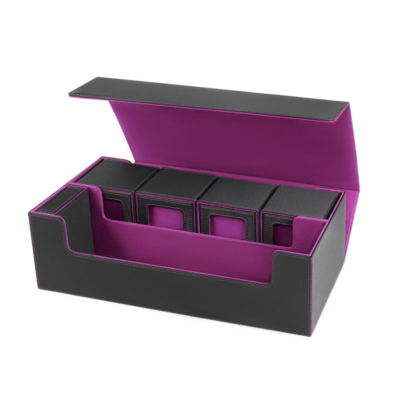 Leather Trading Card Storage Box – Holds 600+ Cards – view 4