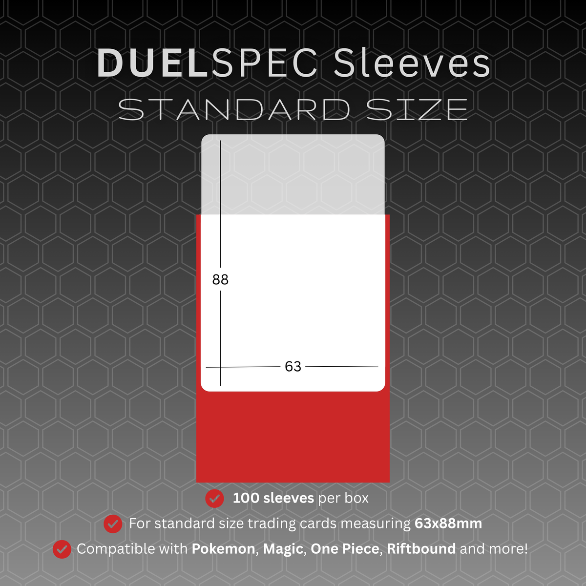 Heavy-Duty Matte Card Sleeves – Standard Size, 100 Pack – view 4