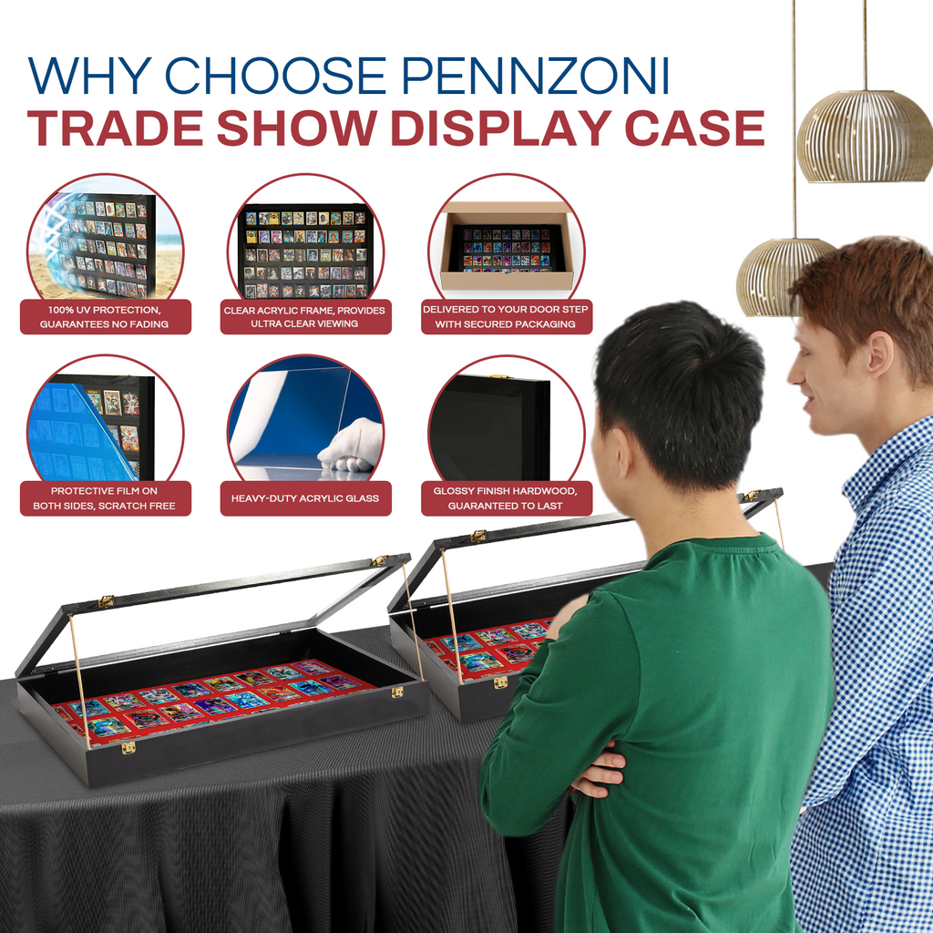 Portable Trade Show Card Display Case with Acrylic Guards – view 17