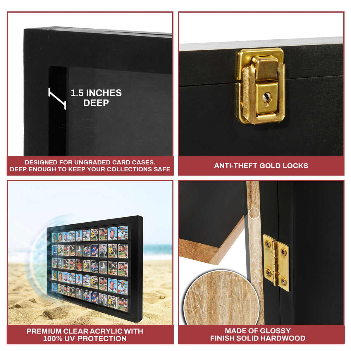 50 Raw Card Wall Display Case – view 4