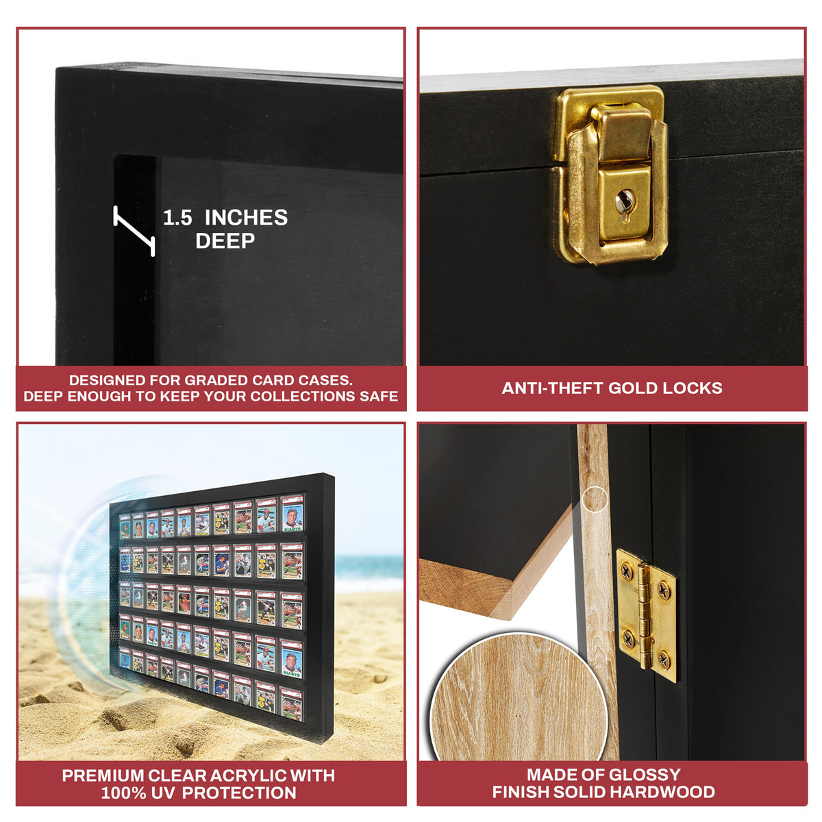 50 Graded Slab Wall Display Case – view 4
