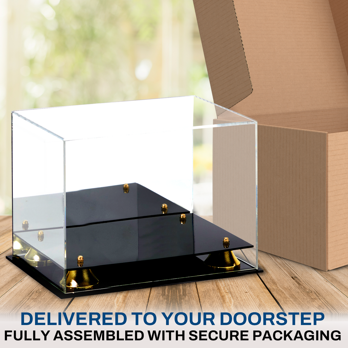 Empty acrylic baseball cap display case – view 3