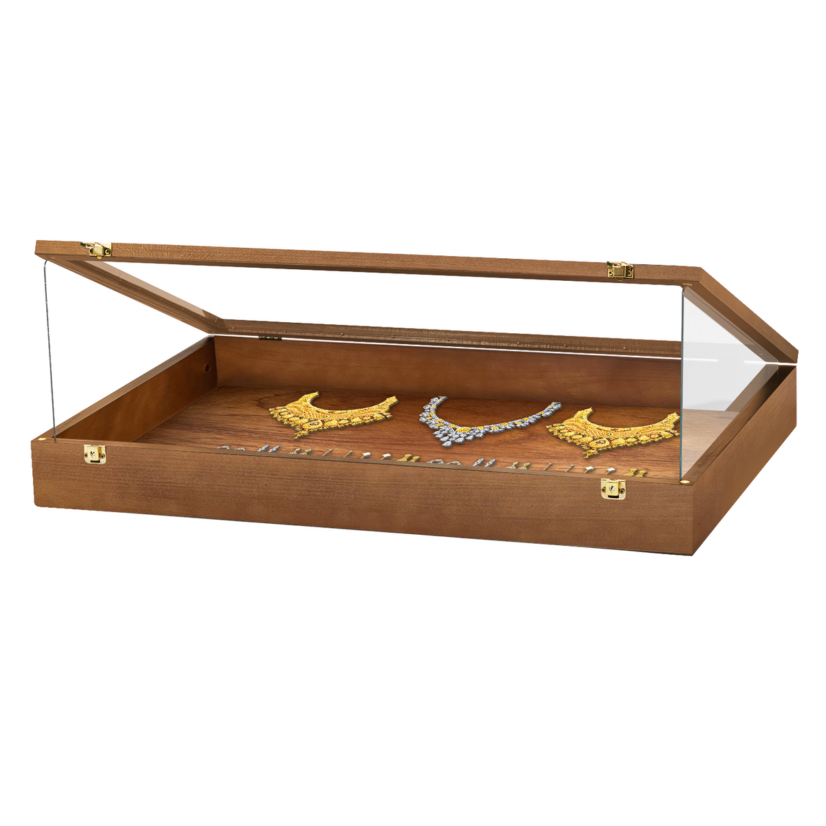 Portable Trade Show Card Display Case with Acrylic Guards