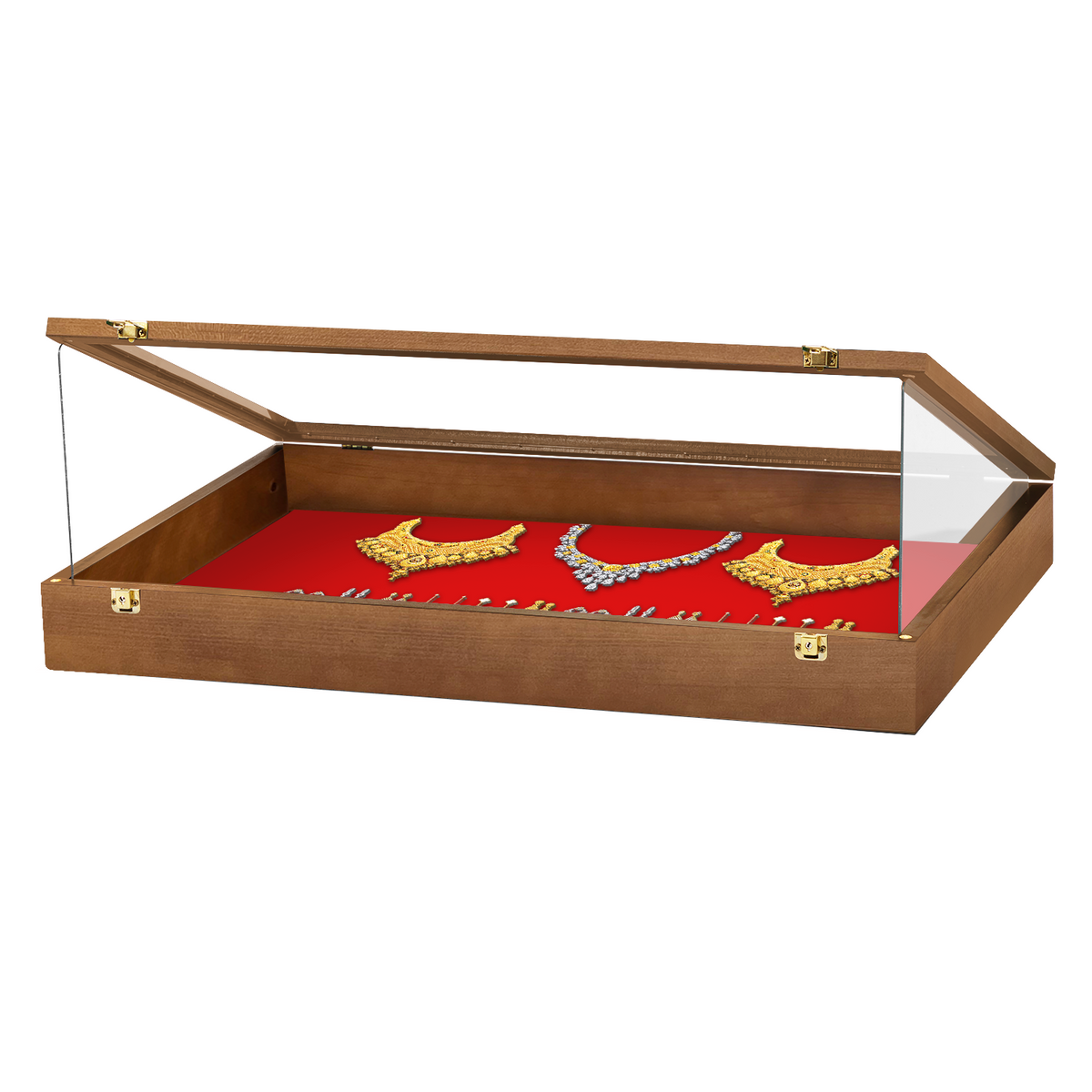 Portable Trade Show Card Display Case with Acrylic Guards – view 30