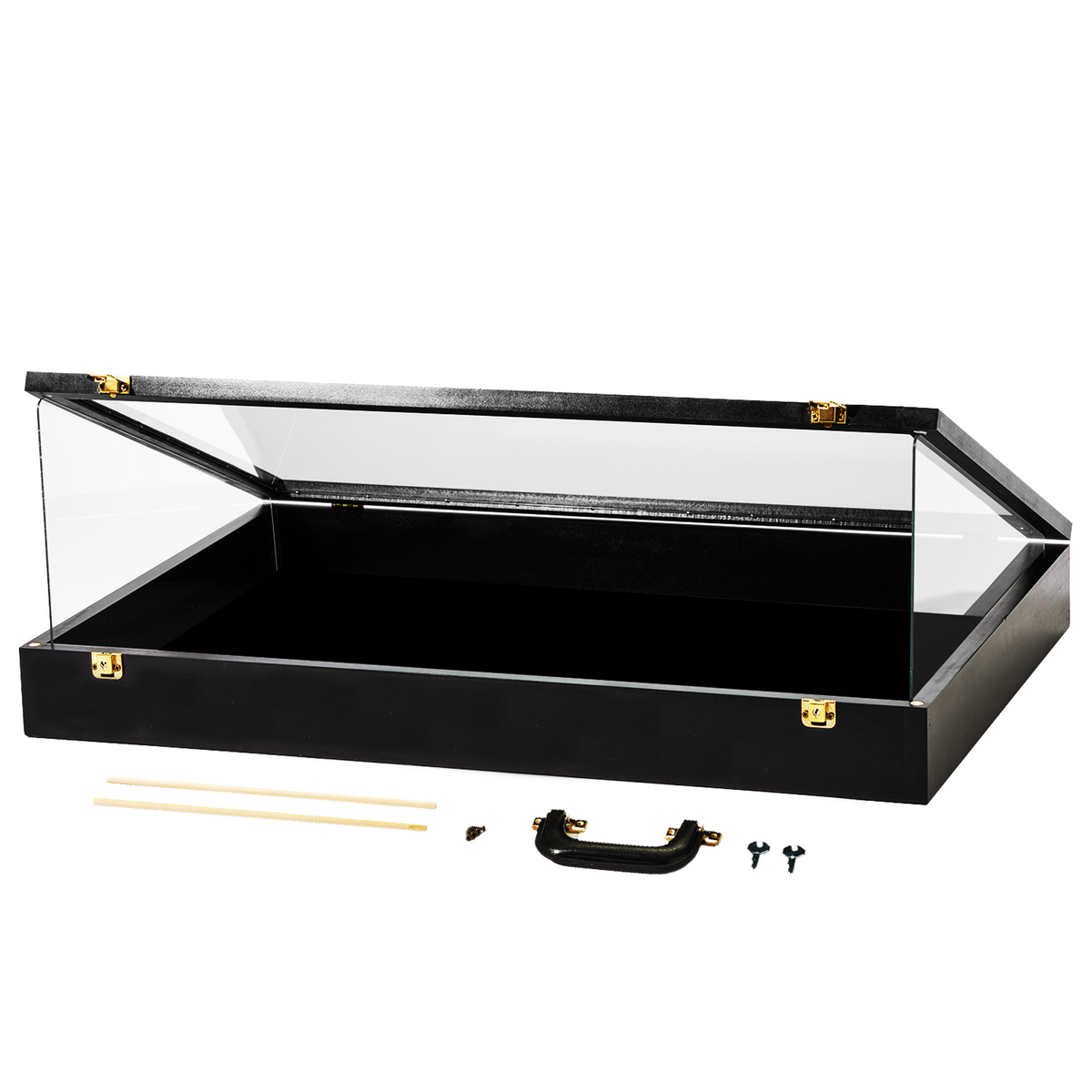 Portable Trade Show Card Display Case with Acrylic Guards – view 3